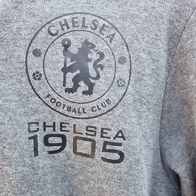 Buy Chelsea Official Merchandise Mens Grey Sweatshirt Hoodie Size S • 4£