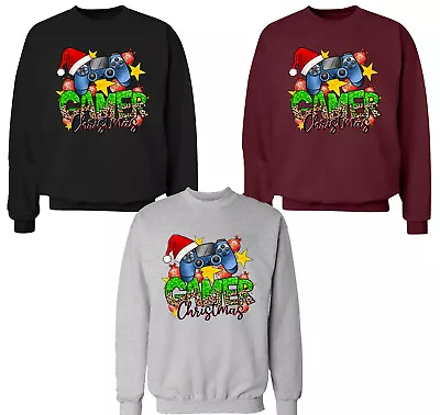 Buy Christmas Jumper Santa Game Control Remote Console Unisex Adult Kids Sweatshirts • 23.99£