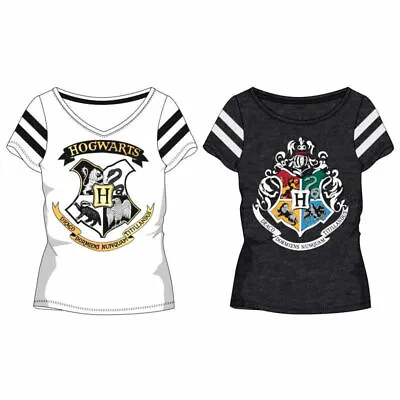 Buy Harry Potter Hogwarts Girls Short Sleeve T-shirt, Top Official 6-14 Yrs Slim Fit • 8.99£