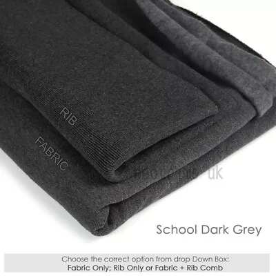 Buy Sweatshirt Fabric & Matching Rib Knit,School Jersey Hoodie Material Wholesale • 6.49£