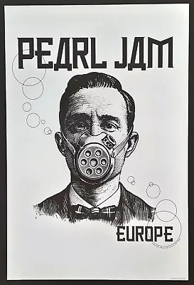 Buy +++ 2000 PEARL JAM Tour Concert Merch Poster Europe 1st Print • 314.96£