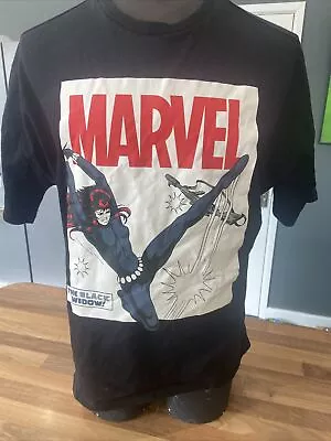 Buy Marvel Black Widow Xs T-shirt Black Excellent Condition  • 4.95£