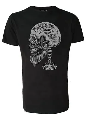 Buy Darkside Memento Mori Beard Skull Black Men's T Shirt Tattoo Barber Biker S-2xl • 16.99£