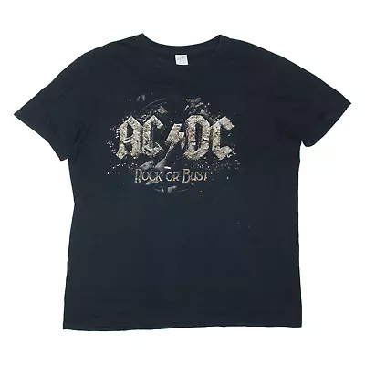 Buy GILDAN ACDC Mens Band T-Shirt Black Short Sleeve L • 11.99£
