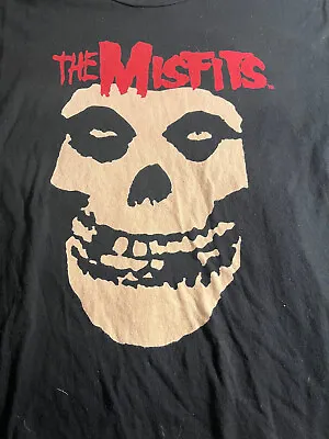 Buy The Misfits Screaming Face Logo T Shirt Med Glenn Danzig Punk Goth Metal • 8.54£
