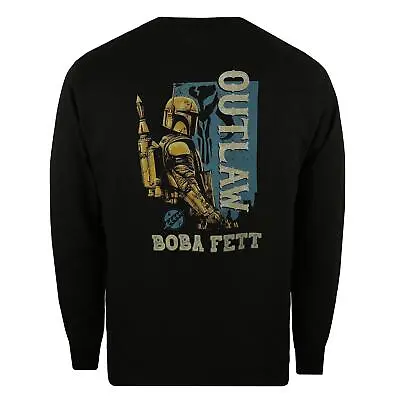 Buy Star Wars Mens Long Sleeve T-shirt Boba Fett Outlaw Official • 13.99£
