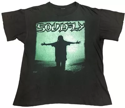 Buy Soulfly Vintage 90s Single Stitch Helter Skelter Merchandising T Shirt L • 100£