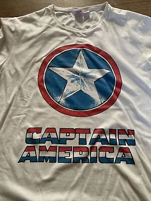 Buy Men’s Marvel Captain America T Shirt Large • 1.50£