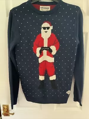 Buy Threadbare  Mens Cool Santa Christmas Jumper - Size S   • 4.99£