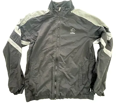 Buy Converse Mens Lightweight Training Jacket Small Black 2011 Varsity USA College • 14.99£