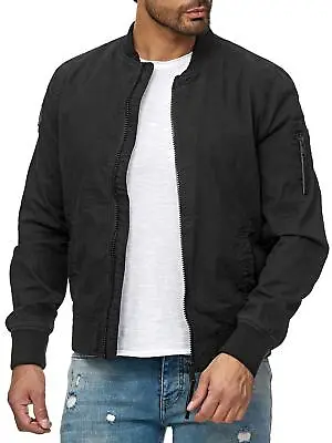 Buy Redbridge Men's Between-Seasons Bomber Jacket College Jacket Basic Black New • 45.36£