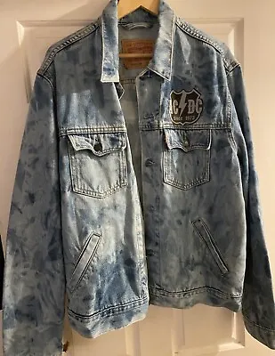 Buy AC/DC Levi Straus Denim Jacket Size Large In Very Good Condition • 50£