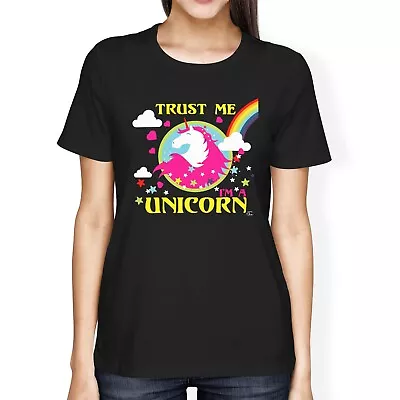 Buy 1Tee Womens Loose Fit Trust Me I'm A Unicorn T-Shirt • 8.99£