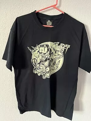 Buy Daredevil T-Shirt Mens Large Black Creepy-T Frankenstein Print Crew Neck • 19.99£