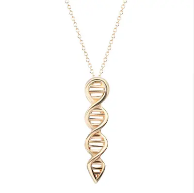 Buy DNA Molecule Necklace Biology Jewellery Chemistry Pendant Chain Women's Mens • 15.16£