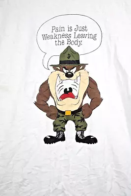 Buy USMC TAZ Looney Tunes Chesty Puller Pain Leaving The Body 80s T-Shirt  • 338.69£
