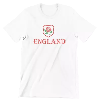 Buy English Supporters Rugby T Shirt For 2023 World Cup White T-shirt Men, Woman • 9.99£