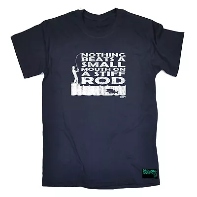 Buy Fishing Dw Nothing Beats A Small Mouth Stif - Mens Funny Novelty T-Shirt Tshirts • 12.95£