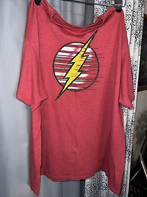 Buy DC Comics The Flash Men's Lightning Bolt Logo Red T-Shirt 2XL • 6.62£