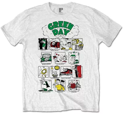 Buy Green Day Dookie Comic Strip White T-Shirt NEW OFFICIAL • 10.63£
