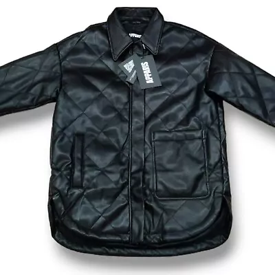 Buy $314 NEW Apparis Stevie Vegan Faux Leather Jacket Quilted Black Full Zip Medium • 75.78£