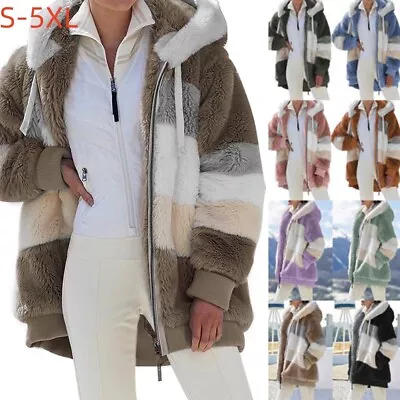 Buy Womens Winter Warm Fleece Hoodies Coat Jacket Ladies Plus Size Outwear Overcoat • 15.95£