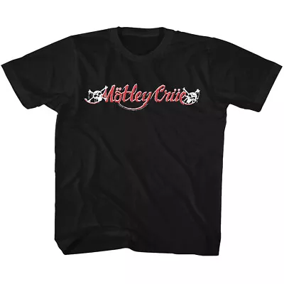 Buy Motley Crue Big Letter Band Name Logo Youth T Shirt Rock Band Tour Music Merch • 18.01£