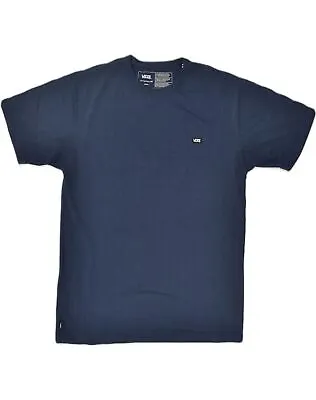 Buy VANS Mens Off The Wall T-Shirt Top Medium Navy Blue Cotton AH23 • 10.33£