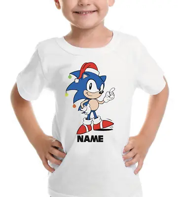 Buy Sonic The Hedgehog Personalised Christmas T-Shirt Xmas Festive Party Novelty • 8.99£