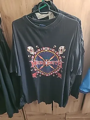 Buy Vintage  Megadeth Capitol Punishment Concert Tour Graphic T-shirt Size L • 25£