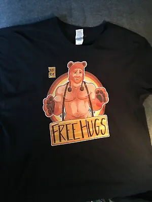 Buy Free Hugs  Hairy Daddy Bear T Shirt.     2xl • 29.99£