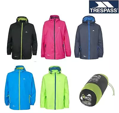 Buy Trespass Qikpac Mac Packaway Waterproof Jacket Packable Unisex Hooded Coat • 28.99£
