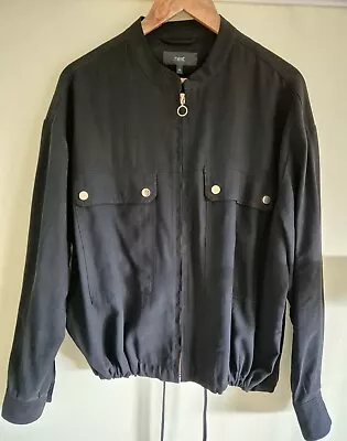 Buy Next Black Bomber Jacket Size 16 • 5£