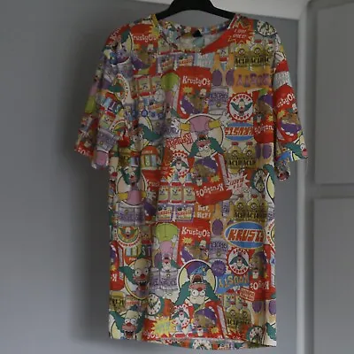 Buy The Simpsons Krusty The Clown Official Merchandise Crew Neck T Shirt Size Medium • 15£
