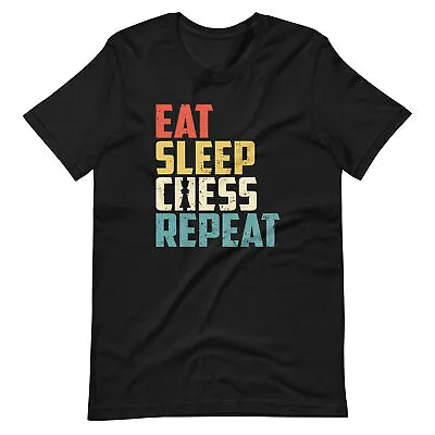 Buy Eat Sleep Chess Repeat Unisex Printed T Shirt - Gift, Games, Fun • 12.99£