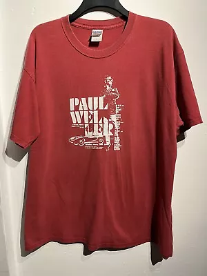 Buy Vintage Paul Welled Shirt XL Mod Indie The Jam Rock Band Tour Retro • 45£