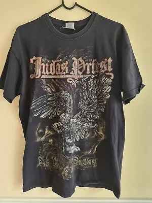 Buy Vintage Judas Priest Rock T-shirt Rare Double Print  • 39.99£