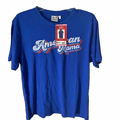 Buy Spirit Of America Women's PatrioticAmericana Graphic T-Shirt NWT Small Blue • 9.45£
