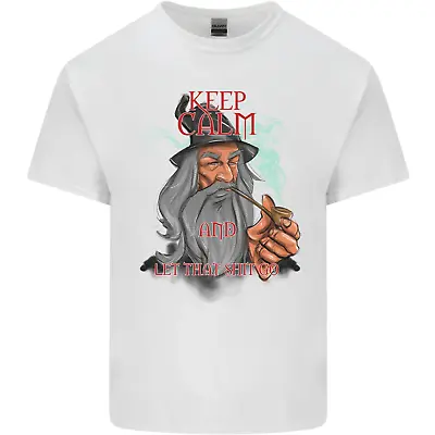 Buy Keep Calm & Let That Sh!t Go Weed Drugs Mens Cotton T-Shirt Tee Top • 7.99£