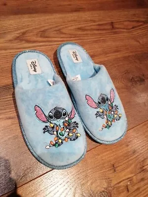 Buy Womens Disney Slippers Stitch Size 5-6 HARDLY WORN  • 5£