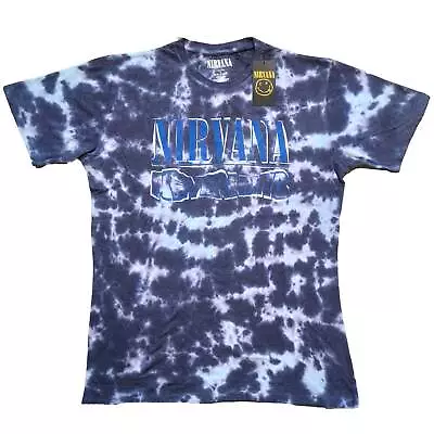 Buy NIRVANA - Official Unisex T- Shirt - Nevermind Wavy Logo  - Purple  Cotton • 17.99£