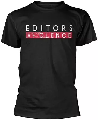 Buy Officially Licensed Editors Violence Mens Black T Shirt Editors Classic Tee • 14.95£