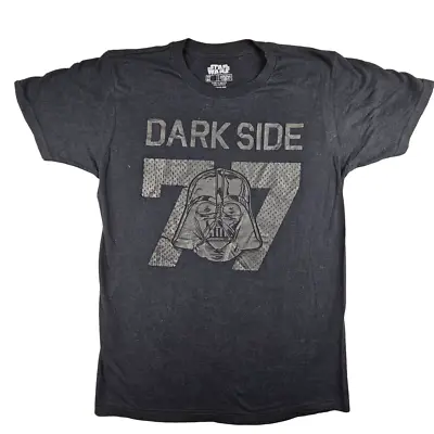 Buy Star Wars Dark Side 77 T Shirt Size M Black Mens Graphic Cotton Darth Vader • 13.67£
