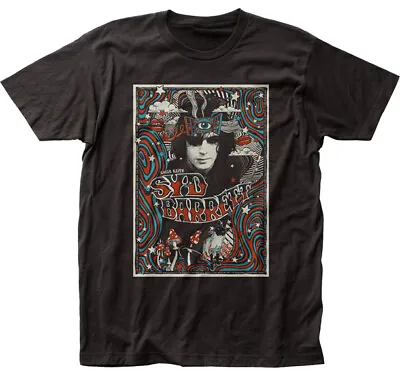 Buy Syd Barrett Melty Poster Pink Floyd Psychedelic Men's Fitted Jersey Tee SB10 • 37.54£