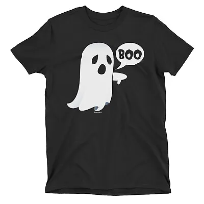 Buy Boo Ghost T-Shirt HALLOWEEN Costume Party Womens Mens ORGANIC Scary Spooky Blood • 8.99£