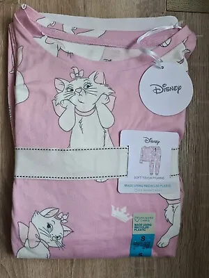 Buy Ladies Disney Aristocat Marie Cat Pyjamas Women Cat Pink Cotton PJ's Small 10-12 • 20£