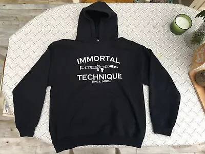 Buy OFFICIAL Immortal Technique Hoodie Black Guerrilla Republik Sweater Top Jumper • 25£