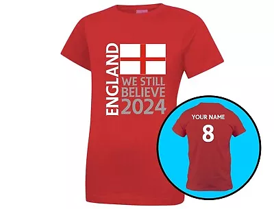 Buy We Still Believe England Football Supporters 2024 Womens Euros T-Shirt 9 Colours • 14.29£