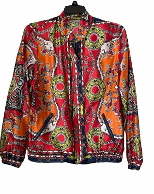Buy Ny Collection Pattern Bomber Jacket So S  MSRP: $70 • 9.65£