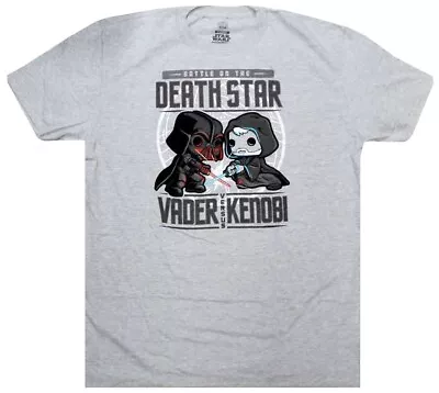 Buy Funko Death Star Vader Vs Kenobi T Shirt Small • 11.99£